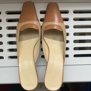 Max de Carlo unworn vintage leather mules